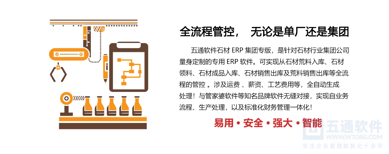 五通软件-五通石材ERP集团版