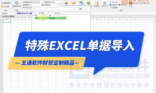 特殊Excel数据导入应用-五通软件定制财贸应用